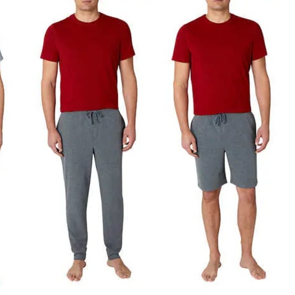 Eddie Bauer Men's Lounge 3 Piece Set Jogger Tee & Short
